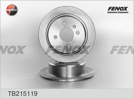 ДИСК ТОРМОЗНОЙ ЗАДНИЙ TB215119 FENOX