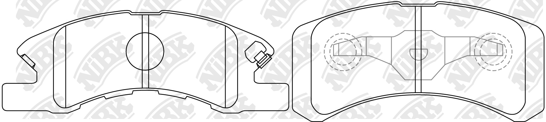 Колодки тормозные дисковые PN6428 NIBK