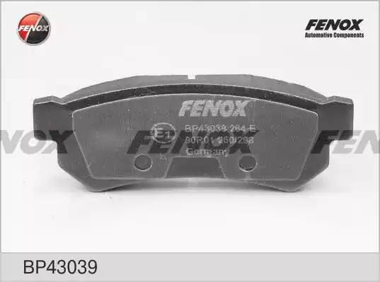 КОЛОДКИ ТОРМОЗНЫЕ ДИСКОВЫЕ ЗАДНИЕ BP43039 FENOX