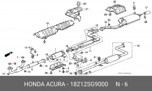 Деталь 18212SG9000 HONDA