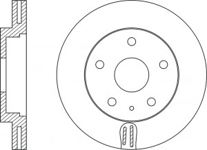 Диск тормозной RN1516 NIBK