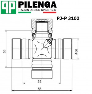 Крестовина карданного вала PJP3102 PILENGA