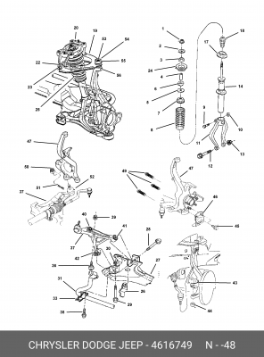Сайлентблок 461 6749 CHRYSLER