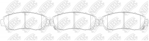 Колодки тормозные дисковые PN8802 NIBK