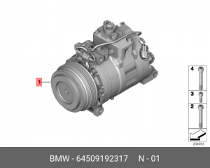 Компрессор кондиционера 64 50 9 192 317 BMW