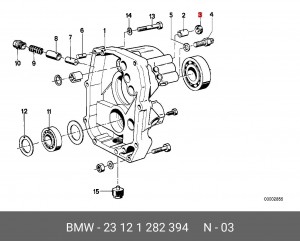 Сальник 23 12 1 282 394 BMW