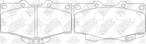 Колодки тормозные дисковые PN1387 NIBK