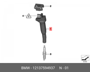 Катушка зажигания 12 13 7 594 937 BMW