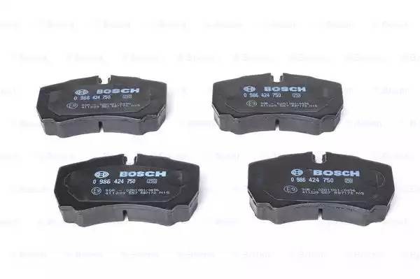 Колодки тормозные дисковые 0 986 424 750 BOSCH