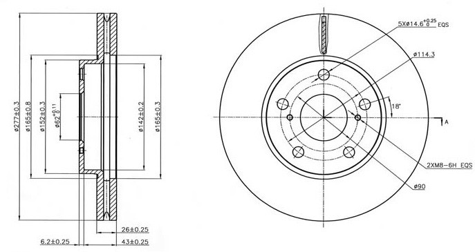 Диск тормозной RN21001 NIBK