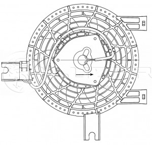 Электровентилятор кондиционера с кожухом LFAC1950 LUZAR