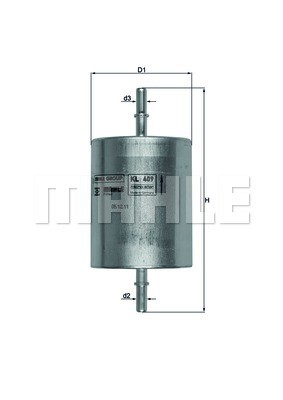Фильтр топливный KL409 MAHLE