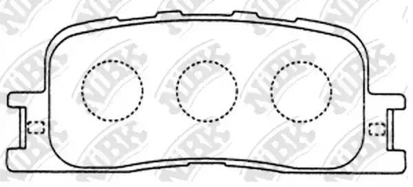 Колодки тормозные дисковые PN1458 NIBK