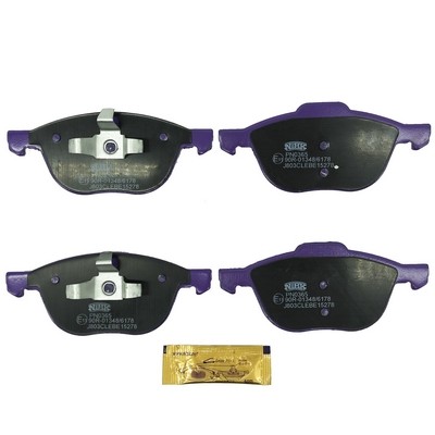 Колодки тормозные дисковые PN0365 NIBK