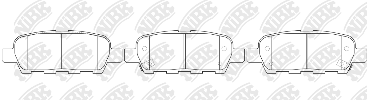 Колодки тормозные дисковые PN2466 NIBK