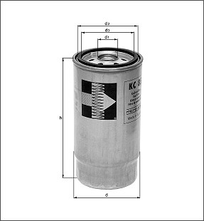 Фильтр топливный KC5 MAHLE