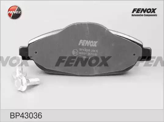 КОЛОДКИ ТОРМОЗНЫЕ ДИСКОВЫЕ ПЕРЕДНИЕ BP43036 FENOX