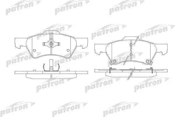 Колодки тормозные дисковые PBP1510 PATRON