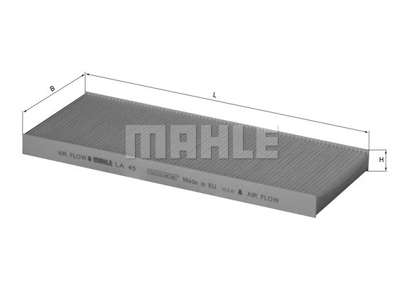 Фильтр салона LA45 MAHLE