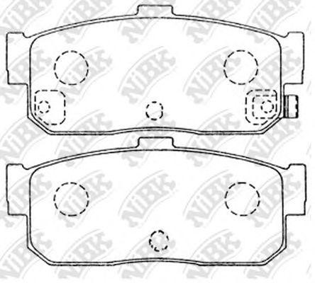 Колодки тормозные дисковые PN2224 NIBK