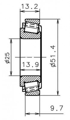 Подшипник КПП EC42310S01H200 NTN SNR