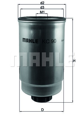 Фильтр топливный KC90 MAHLE
