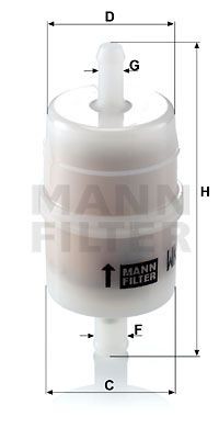 Фильтр топливный WK 32-6 MANN FILTER