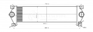 Охладитель наддувочного воздуха (интеркулера) LRIC1750 LUZAR
