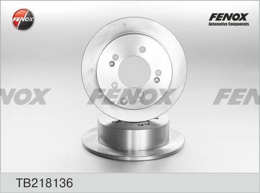 ДИСК ТОРМОЗНОЙ ЗАДНИЙ TB218136 FENOX