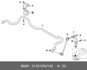 Втулка стабилизатора 31 35 1 094 145 BMW