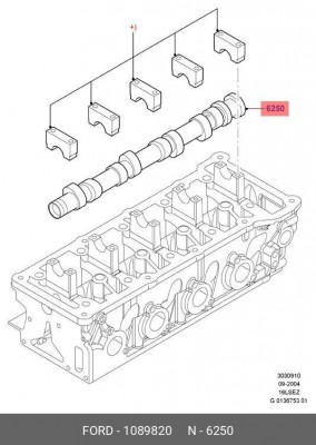 Распредвал 1089820 FORD