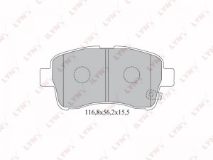 Колодки тормозные дисковые BD-7308 LYNXAUTO