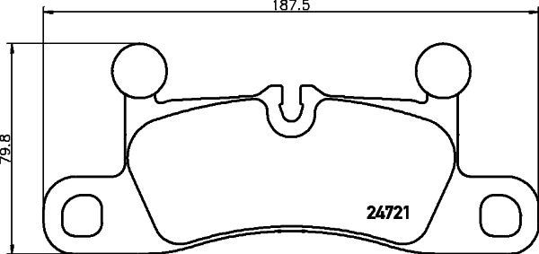 Колодки тормозные дисковые 8DB 355 015-101 PAGID