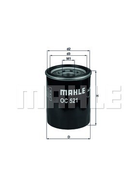 Фильтр масляный двигателя OC521 MAHLE