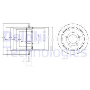 Диск тормозной BG4121 DELPHI
