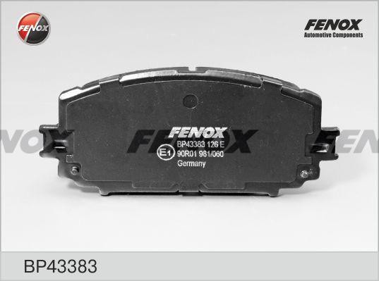 КОЛОДКИ ТОРМОЗНЫЕ ДИСКОВЫЕ ПЕРЕДНИЕ BP43383 FENOX