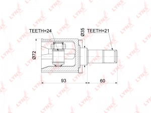 ШРУС CI-3780 LYNXAUTO